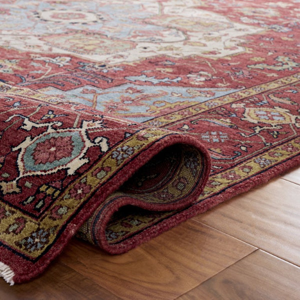 Safavieh Rlr Hand Knotted Wool Cotton Area Rug Rich Red Traditional Living Room Accent 9' x 12' RLR9601Q-9