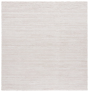 Safavieh Rumi Luxurious Round Shag Area Rug - Elegant Ivory Beige Design For Cozy Home Spaces 6ft 7in Ivory ,Light Beige Polyester Rms110a-8