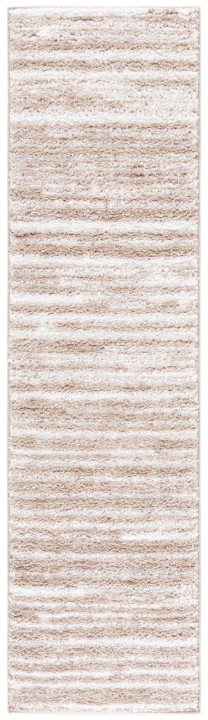 Safavieh Rumi Luxurious Round Shag Area Rug - Elegant Ivory Beige Design For Cozy Home Spaces 6ft 7in Ivory ,Beige Polyester Rms110b-7sq