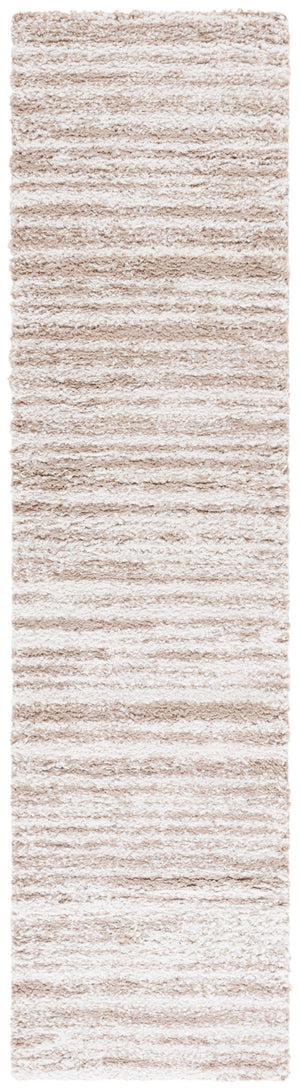 Safavieh Rumi Luxurious Round Shag Area Rug - Elegant Ivory Beige Design For Cozy Home Spaces 6ft 7in Beige ,Ivory Polyester Rms110c-8