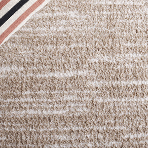 Safavieh Rumi Luxurious Round Shag Area Rug - Elegant Ivory Beige Design For Cozy Home Spaces 6ft 7in Beige ,Ivory Polyester Rms110c-8