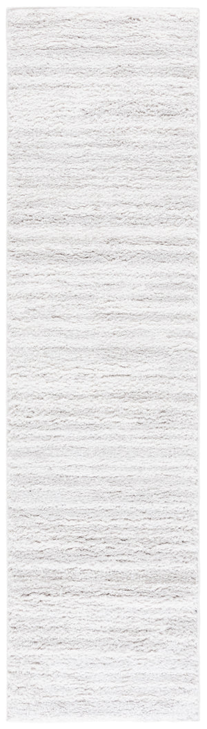 Safavieh Rumi Luxurious Round Shag Area Rug - Elegant Ivory Beige Design For Cozy Home Spaces 6ft 7in Light Grey ,Ivory Polyester Rms110f-28