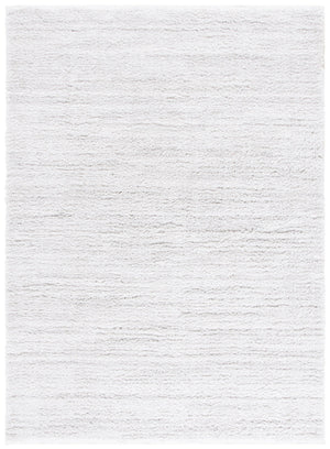 Safavieh Rumi Luxurious Round Shag Area Rug - Elegant Ivory Beige Design For Cozy Home Spaces 6ft 7in Light Grey ,Ivory Polyester Rms110f-28