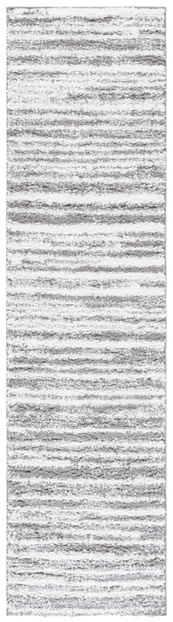 Safavieh Rumi Luxurious Round Shag Area Rug - Elegant Ivory Beige Design For Cozy Home Spaces 6ft 7in Dark Grey ,Ivory Polyester Rms110g-5