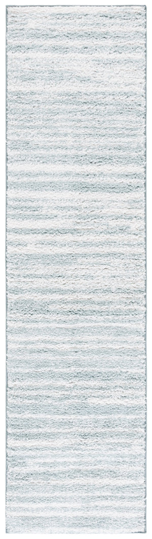 Safavieh Rumi Luxurious Round Shag Area Rug - Elegant Ivory Beige Design For Cozy Home Spaces 6ft 7in Aqua ,Ivory Polyester Rms110j-7sq