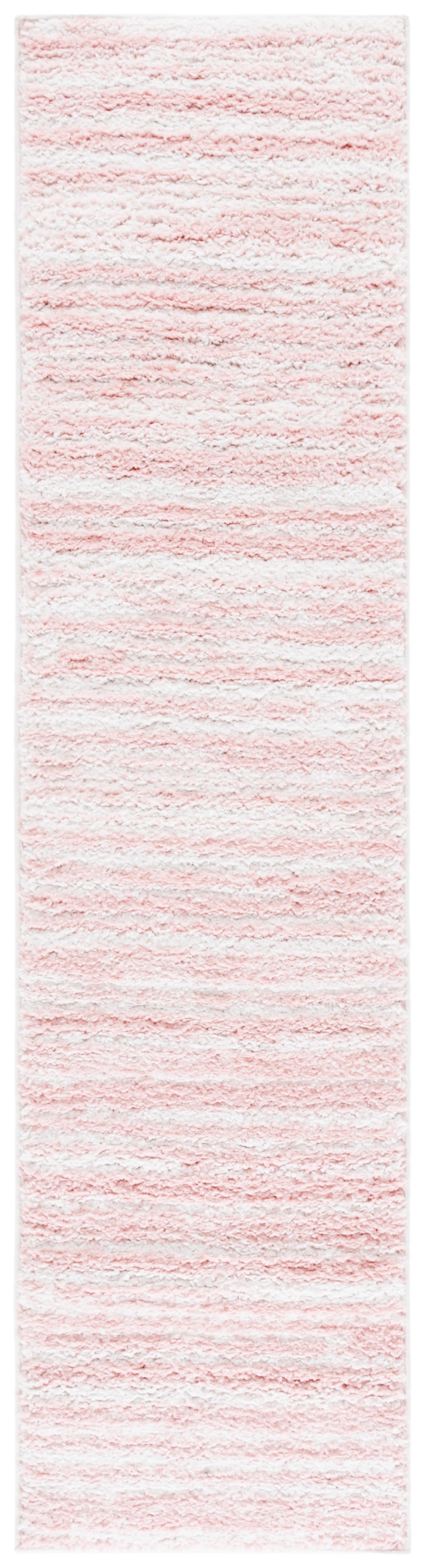 Safavieh Rumi Plush Shag Area Rug In Pink Ivory — Power-Loomed Polyester With Jute Backing For Cozy Style 6'-0" x 9'-0" RMS110U-6