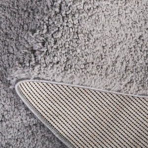 Safavieh Rumi Shag Area Rug - Luxurious Plush Comfort And Modern Elegance For Any Home Décor Style Dark Grey Polyester Rms120g-7r