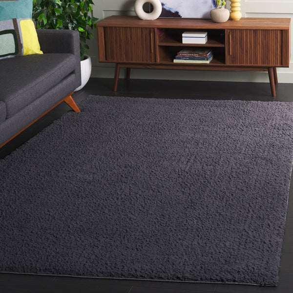 Safavieh Rumi Shag Area Rug - Luxurious Plush Comfort And Modern Elegance For Any Home Décor Style Charcoal Polyester Rms120h-7sq