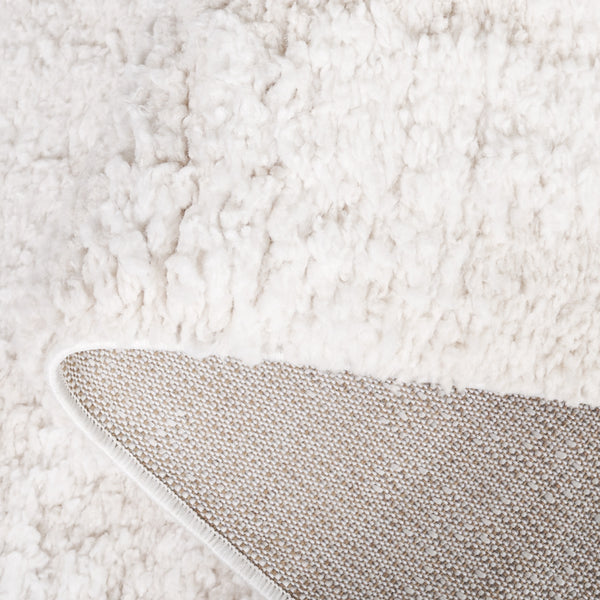 Safavieh Rumi Shag Runner Rug - Luxurious Flokati Style In Soft Beige, Perfect For Hallways & Cozy Spaces Ivory ,Light Beige Polyester Rms124a-7sq