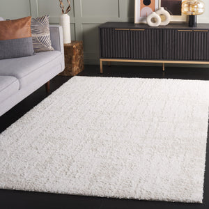 Safavieh Rumi Shag Runner Rug - Luxurious Flokati Style In Soft Beige, Perfect For Hallways & Cozy Spaces Ivory ,Light Beige Polyester Rms124a-7sq