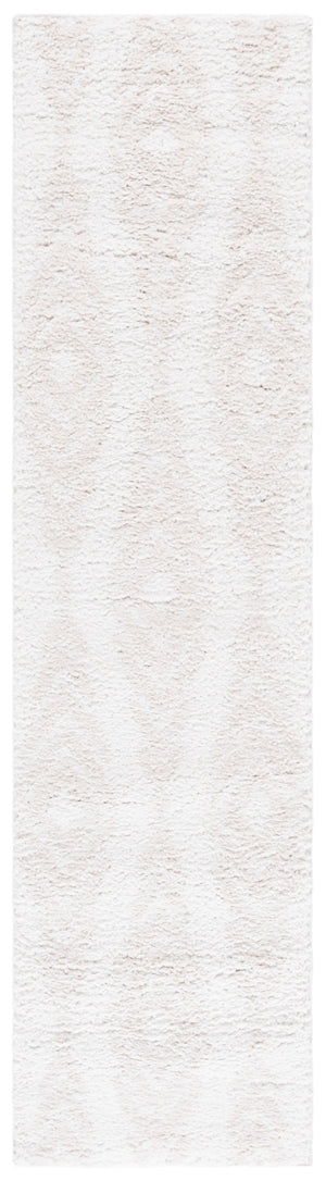Safavieh Rumi Shag Area Rug - Luxurious Geometric Design For Modern Homes, Soft Texture, Durable & Elegant Ivory ,Light Beige Polyester Rms126a-28