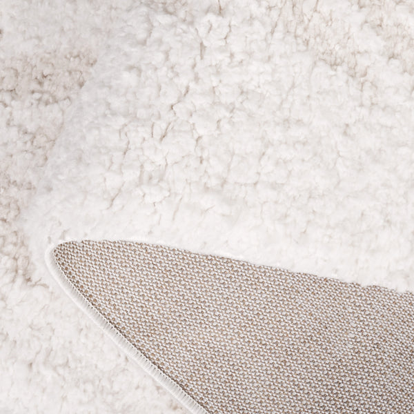 Safavieh Rumi Shag Area Rug - Luxurious Geometric Design For Modern Homes, Soft Texture, Durable & Elegant Ivory ,Light Beige Polyester Rms126a-28