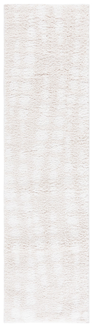 Safavieh Rumi Shag Area Rug - Luxurious Plush Comfort With Elegant Cobblestone Design For Timeless Décor Ivory ,Light Beige Polyester Rms128a-7r