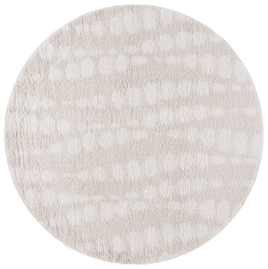 Safavieh Rumi Shag Area Rug - Luxurious Plush Comfort With Elegant Cobblestone Design For Timeless Décor Ivory ,Light Beige Polyester Rms128a-7r