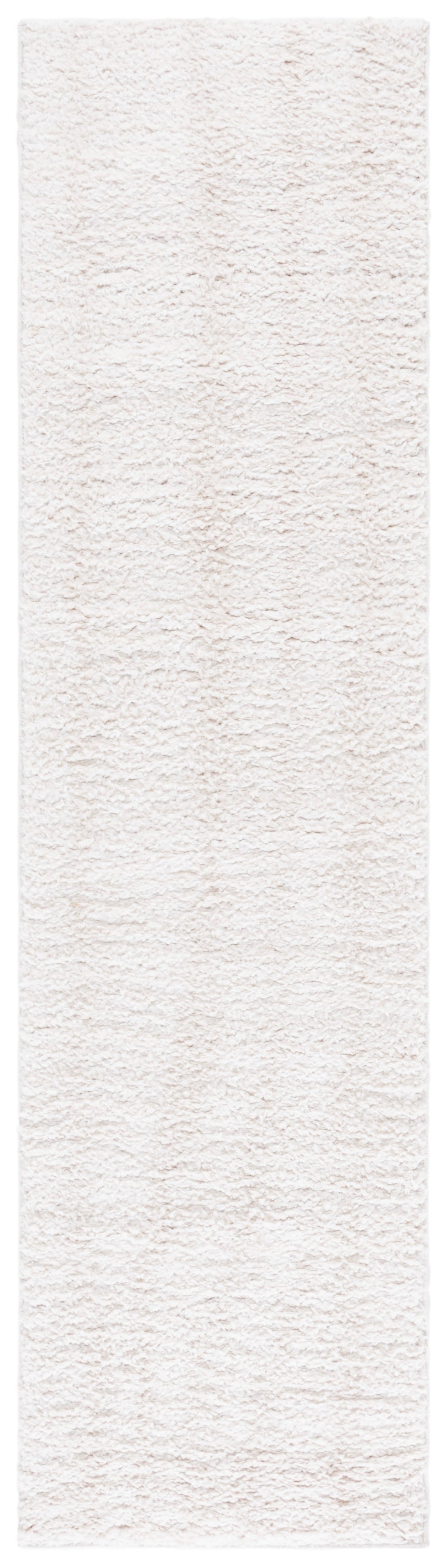 Safavieh Rumi Plush Shag Runner In Ivory Light Beige — High-Pile Flokati Texture, Durable Jute Backing, Cozy Elegance 2'-2" x 7'-0" RMS130A-27