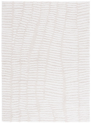 Safavieh Rumi Shag Area Rug – Luxurious Soft Texture, Timeless Elegance, Durable Design For Your Home Decor Ivory ,Light Beige Polyester Rms130a-5