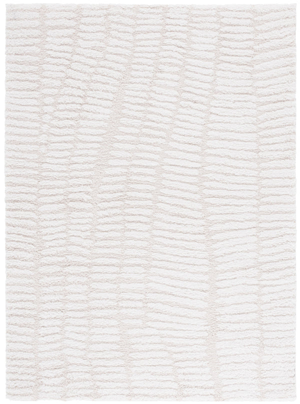Safavieh Rumi Plush Shag Runner In Ivory Light Beige — High-Pile Flokati Texture, Durable Jute Backing, Cozy Elegance 2'-2" x 7'-0" RMS130A-27