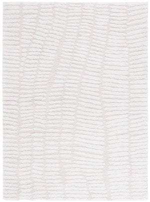 Safavieh Rumi Shag Area Rug For Luxurious Living Spaces – Soft, Durable, And Elegant Home Decor Essential Ivory ,Light Beige Polyester Rms130a-1115
