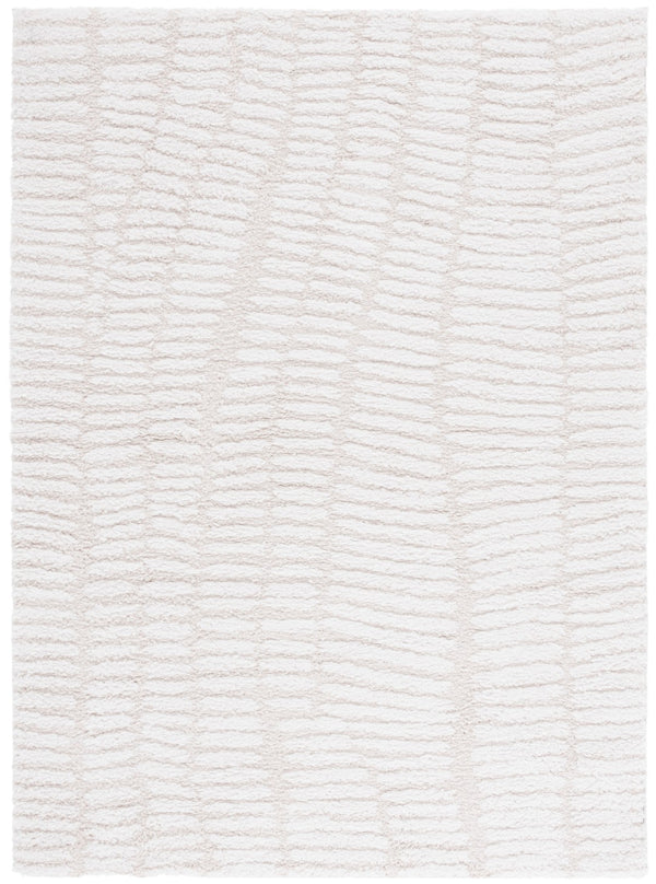 Safavieh Rumi Shag Area Rug For Luxurious Living Spaces – Soft, Durable, And Elegant Home Decor Essential Ivory ,Light Beige Polyester Rms130a-1115