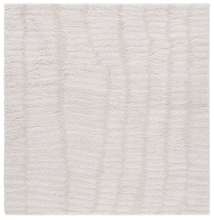 Safavieh Rumi Plush Shag Runner In Ivory Light Beige — High-Pile Flokati Texture, Durable Jute Backing, Cozy Elegance 2'-2" x 7'-0" RMS130A-27