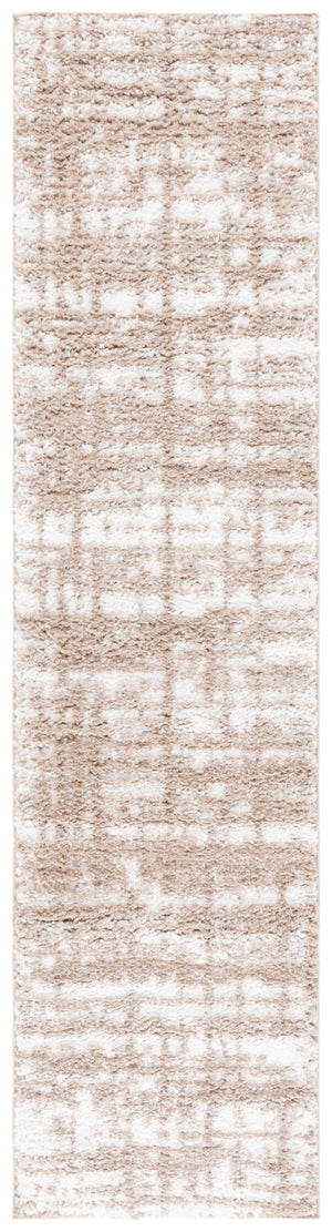 Safavieh Rumi Shag Runner Rug - Luxurious Plush Texture For Timeless Elegance And Cozy Sophistication Beige ,Ivory Polyester Rms132b-7r