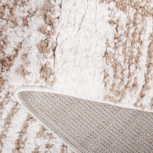 Safavieh Rumi Shag Runner Rug - Luxurious Plush Texture For Timeless Elegance And Cozy Sophistication Beige ,Ivory Polyester Rms132b-7r