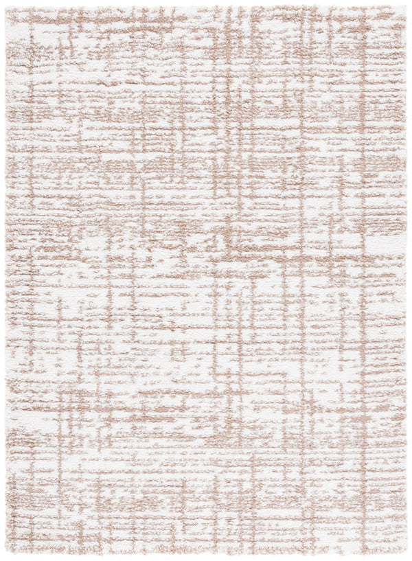 Safavieh Rumi Shag Runner Rug - Luxurious Plush Texture For Timeless Elegance And Cozy Sophistication Beige ,Ivory Polyester Rms132b-7r