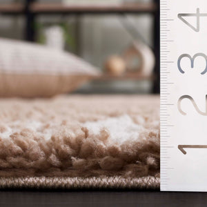 Safavieh Rumi Shag Runner Rug - Luxurious Plush Texture For Timeless Elegance And Cozy Sophistication Beige ,Ivory Polyester Rms132b-7r