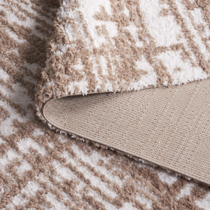 Safavieh Rumi Shag Runner Rug - Luxurious Plush Texture For Timeless Elegance And Cozy Sophistication Beige ,Ivory Polyester Rms132b-7r