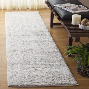 Safavieh Rumi Plush Shag Rug In Sophisticated Grey And Ivory - Elevate Your Home With Timeless Elegance Grey ,Ivory Polyester Rms134f-8