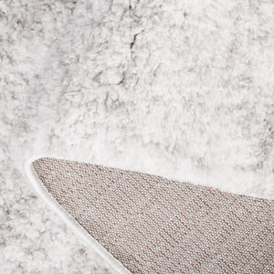 Safavieh Rumi Plush Shag Rug In Sophisticated Grey And Ivory - Elevate Your Home With Timeless Elegance Grey ,Ivory Polyester Rms134f-8