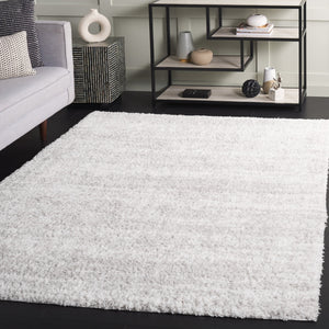 Safavieh Rumi Plush Shag Rug In Sophisticated Grey And Ivory - Elevate Your Home With Timeless Elegance Grey ,Ivory Polyester Rms134f-8