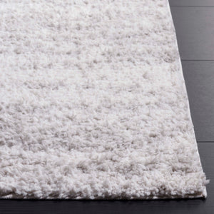 Safavieh Rumi Luxurious 6'7" X 8'7" Grey/Ivory Power Loomed Area Rug - Elegant Shag For Chic Spaces Grey ,Ivory Polyester Rms134f-6