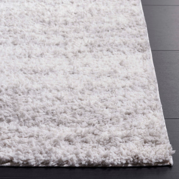 Safavieh Rumi Luxurious 6'7" X 8'7" Grey/Ivory Power Loomed Area Rug - Elegant Shag For Chic Spaces Grey ,Ivory Polyester Rms134f-6