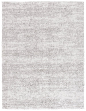 Safavieh Rumi Luxurious 6'7" X 8'7" Grey/Ivory Power Loomed Area Rug - Elegant Shag For Chic Spaces Grey ,Ivory Polyester Rms134f-6