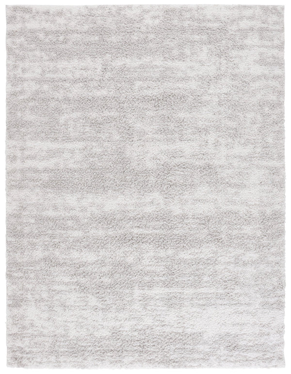 Safavieh Rumi Luxurious 6'7" X 8'7" Grey/Ivory Power Loomed Area Rug - Elegant Shag For Chic Spaces Grey ,Ivory Polyester Rms134f-6