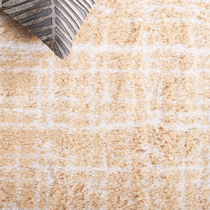 Safavieh Rumi Shag Area Rug - Luxurious Gold And Ivory Texture For Elegant Home Décor, Perfect For Any Space Gold ,Ivory Polyester Rms136d-28