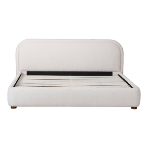 Moe's Home Colin Bed – Sumptuous Velvet Upholstered Sanctuary With Curved Frame, Foam Padded Comfort & Style  Upholstery, 100% Polyester,Solid Pine Frame Rn-1147-34-0