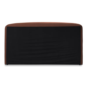 Moe's Home Joan Storage Bed: Stylish Upholstered Frame With Hidden Compartment And Easy-clean Slipcover Design Brown Upholstery, 100% Polyester,Solid Wood,Plywood And Mdf Construction Rn-1151-03-0