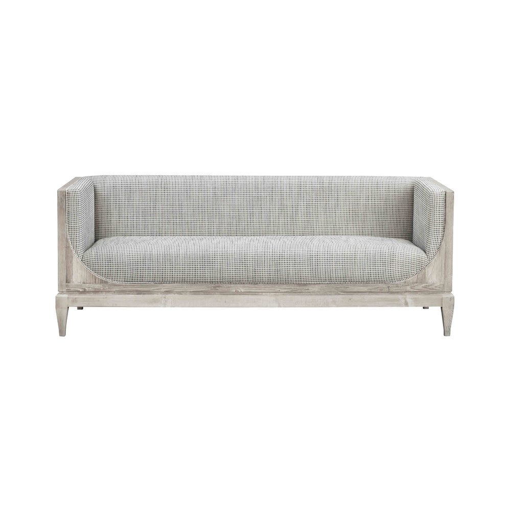 Lh Imports Raphael Sofa - Elevate Your Home Decor With Luxurious Comfort And Timeless Elegance Today! Light Grey White Pine,Polyester,Flax Fabric,Pu Foam Rns027