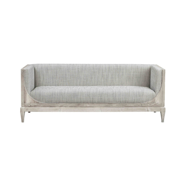 Lh Imports Raphael Sofa - Elevate Your Home Decor With Luxurious Comfort And Timeless Elegance Today! Light Grey White Pine,Polyester,Flax Fabric,Pu Foam Rns027