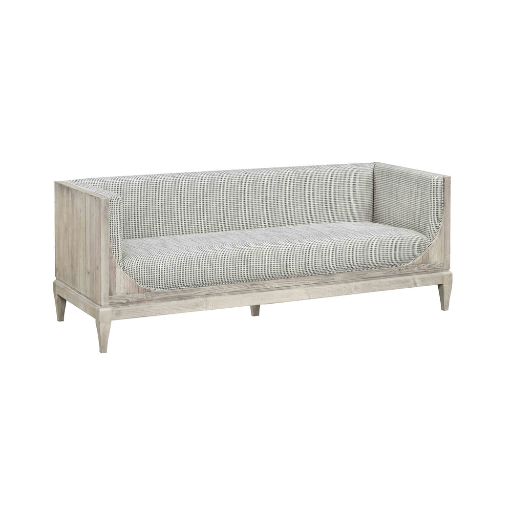 Lh Imports Raphael Sofa - Elevate Your Home Decor With Luxurious Comfort And Timeless Elegance Today! Light Grey White Pine,Polyester,Flax Fabric,Pu Foam Rns027