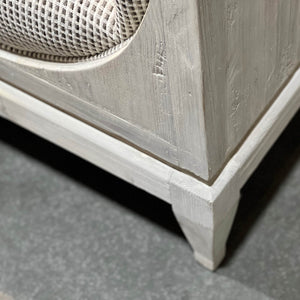 Lh Imports Raphael Sofa - Elevate Your Home Decor With Luxurious Comfort And Timeless Elegance Today! Light Grey White Pine,Polyester,Flax Fabric,Pu Foam Rns027