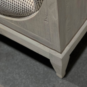 Lh Imports Raphael Sofa - Elevate Your Home Decor With Luxurious Comfort And Timeless Elegance Today! Light Grey White Pine,Polyester,Flax Fabric,Pu Foam Rns027