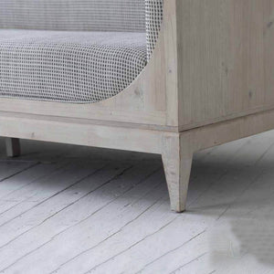 Lh Imports Raphael Sofa - Elevate Your Home Decor With Luxurious Comfort And Timeless Elegance Today! Light Grey White Pine,Polyester,Flax Fabric,Pu Foam Rns027