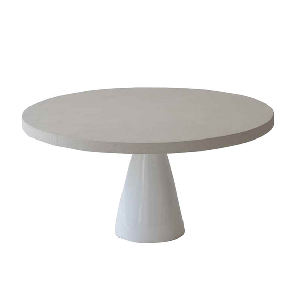 Lh Imports Sculpture Coffee Table - Elegant Waterproof Design, Easy To Clean, Perfect For Modern Home Decor White Plywood,Concrete,Fiber Reinforced Plastic Rns034s