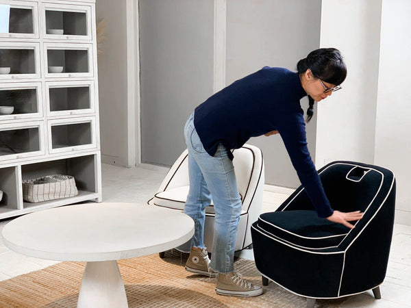 Lh Imports Sculpture Coffee Table - Elegant Waterproof Design, Easy To Clean, Perfect For Modern Home Decor White Plywood,Concrete,Fiber Reinforced Plastic Rns034s