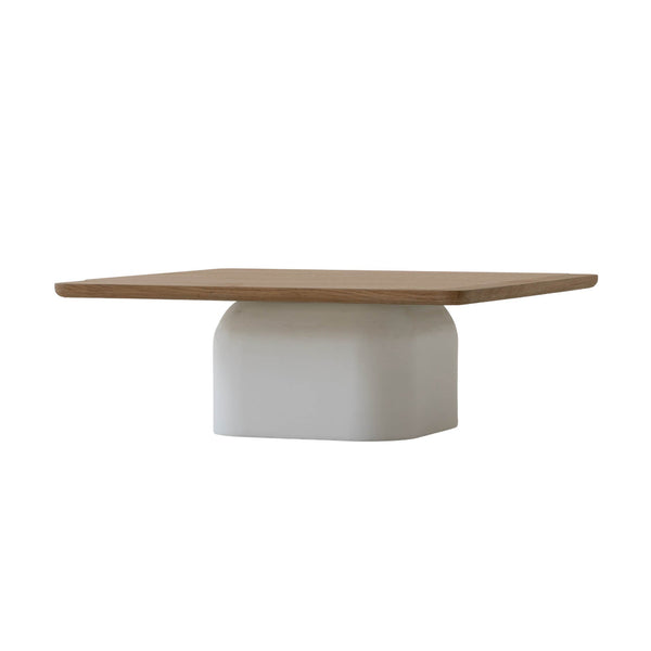 Lh Imports Sereno Coffee Table - Modern Oak Design With Rounded Edges For Stylish Living Room Nesting Solutions Brown,White Oak,Plywood Rns046