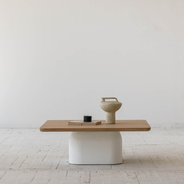 Lh Imports Sereno Coffee Table - Modern Oak Design With Rounded Edges For Stylish Living Room Nesting Solutions Brown,White Oak,Plywood Rns046