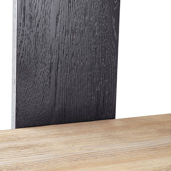 Lh Imports Galileo Bookcase - Stylish Charcoal Black & Natural Finish Storage Solution For Any Room Decor Black,Brown Pine Wood Rns060